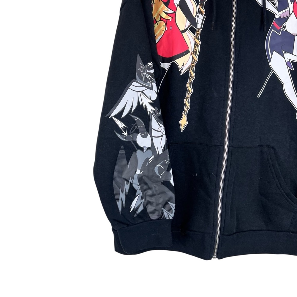 Hot Topic Hazbin Hotel Vaggie & Charlie Girls Oversized Hoodie SZ L - Picture 2 of 10